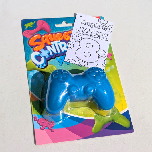 Stoere Traktatie - Knijpcontroller met persoonlijk kaartje