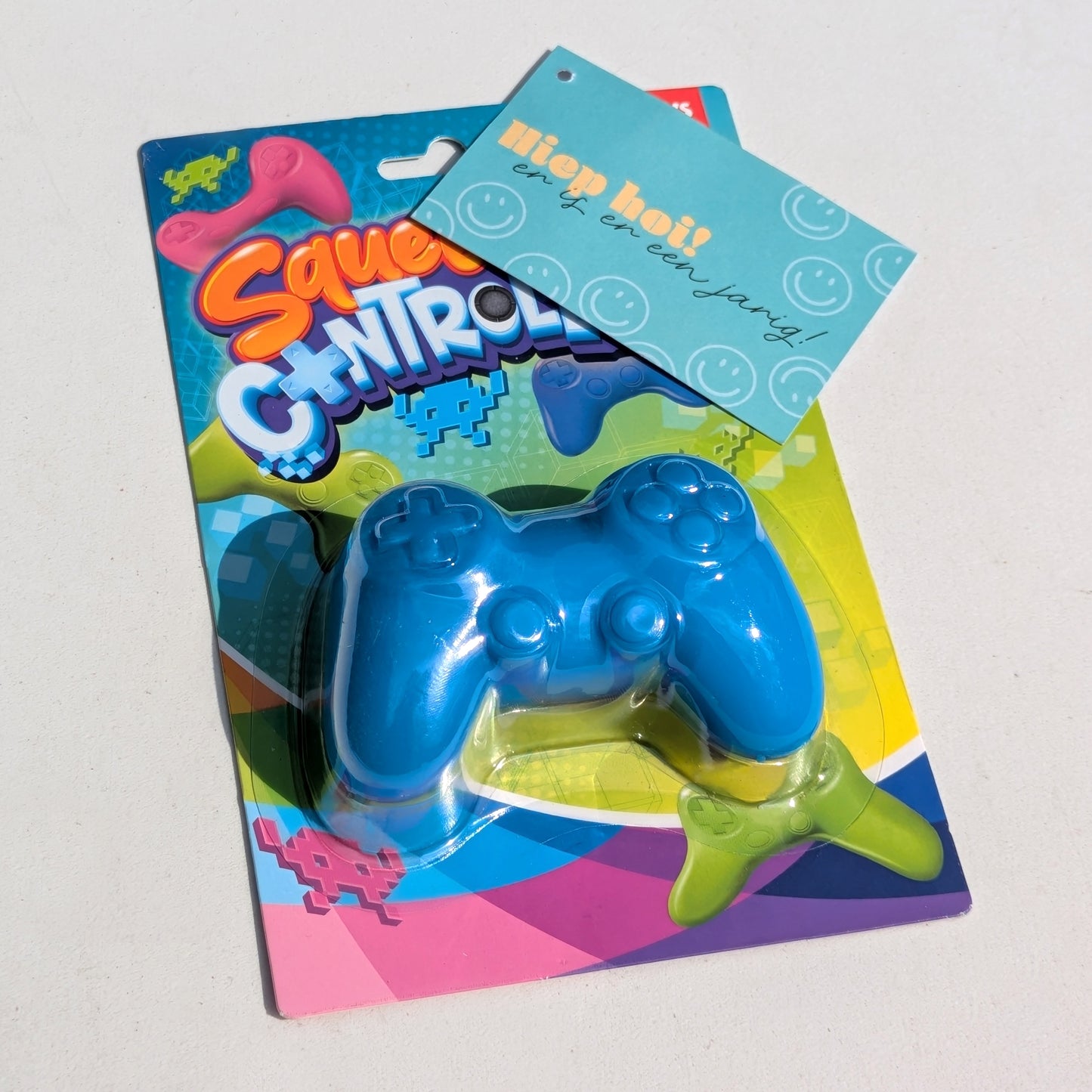 Stoere Traktatie - Knijpcontroller met persoonlijk kaartje