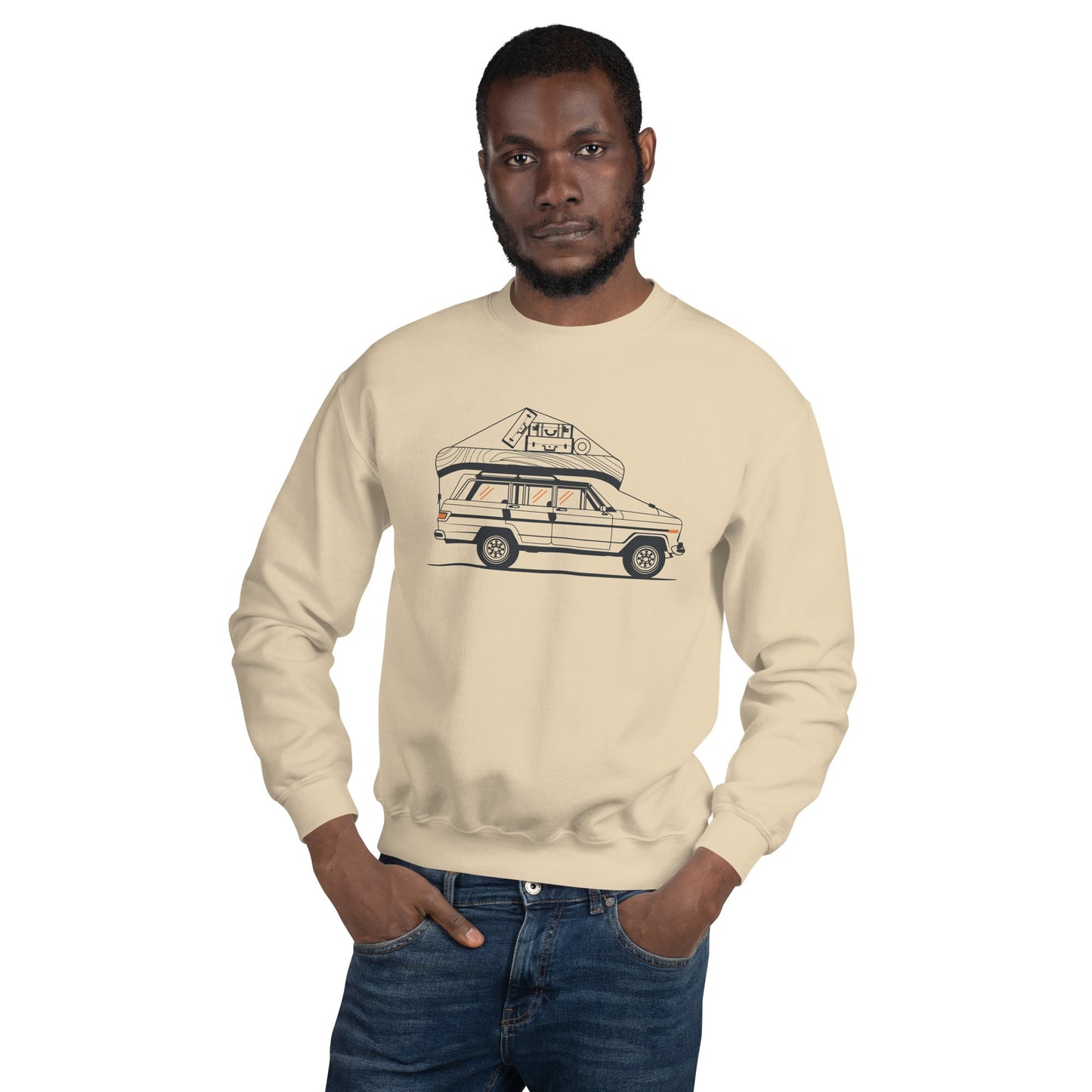 Into the Wild Car - Heren Sweatshirt (Print voor)