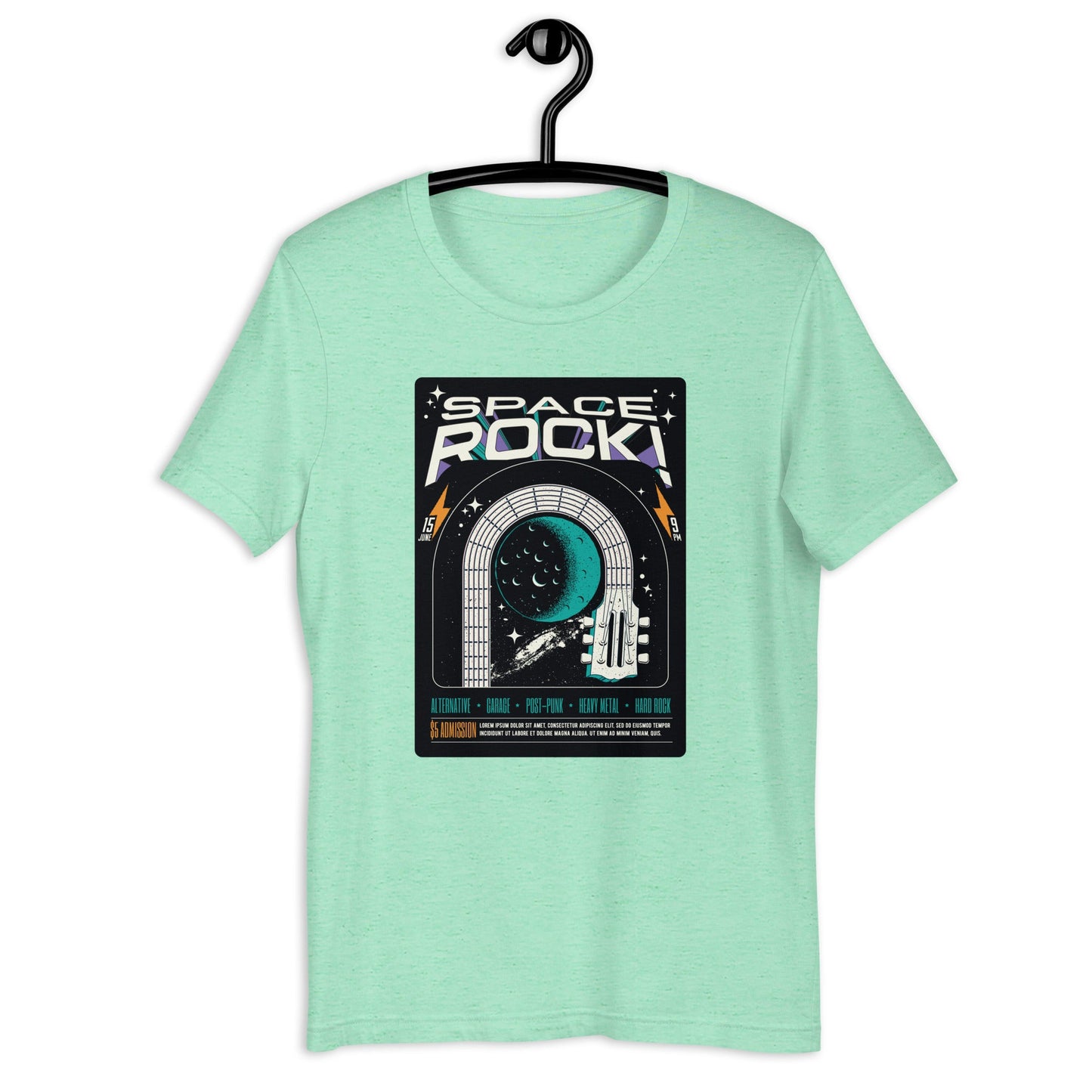 Space Rock - Heren T-Shirt (Print voor)