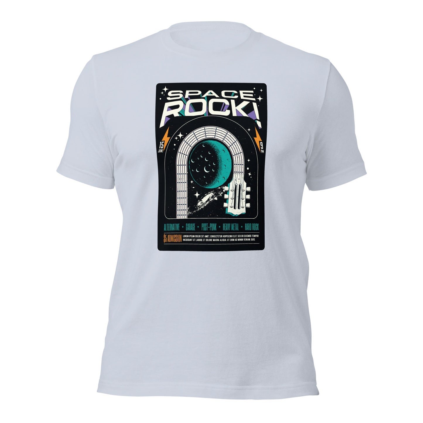 Space Rock - Heren T-Shirt (Print voor)