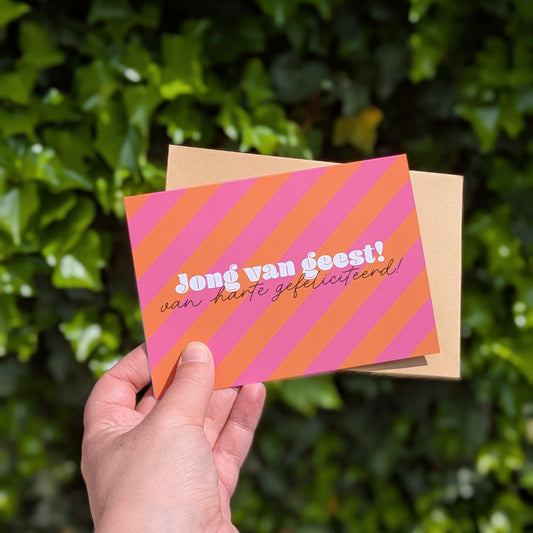Wenskaart - Jong van geest