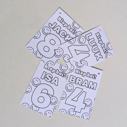 Glitter Traktatie - Knijp-glitterarmband met persoonlijk kaartje