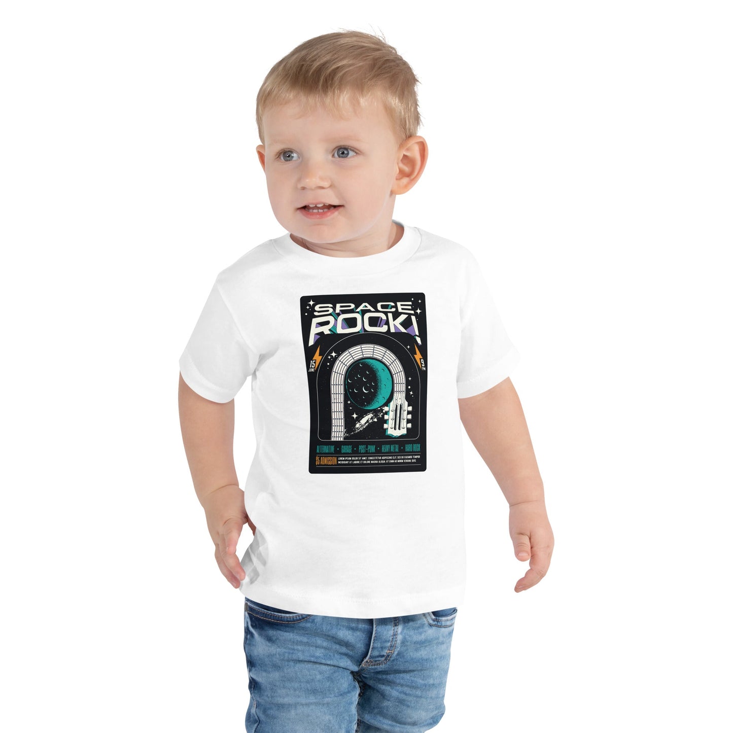 Space Rock - Jongens Peuter T-Shirt (Print voor)
