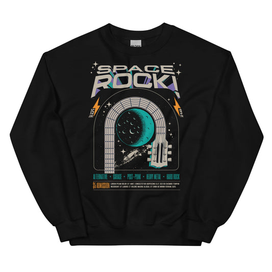 Space Rock - Heren Sweatshirt (Print voor)