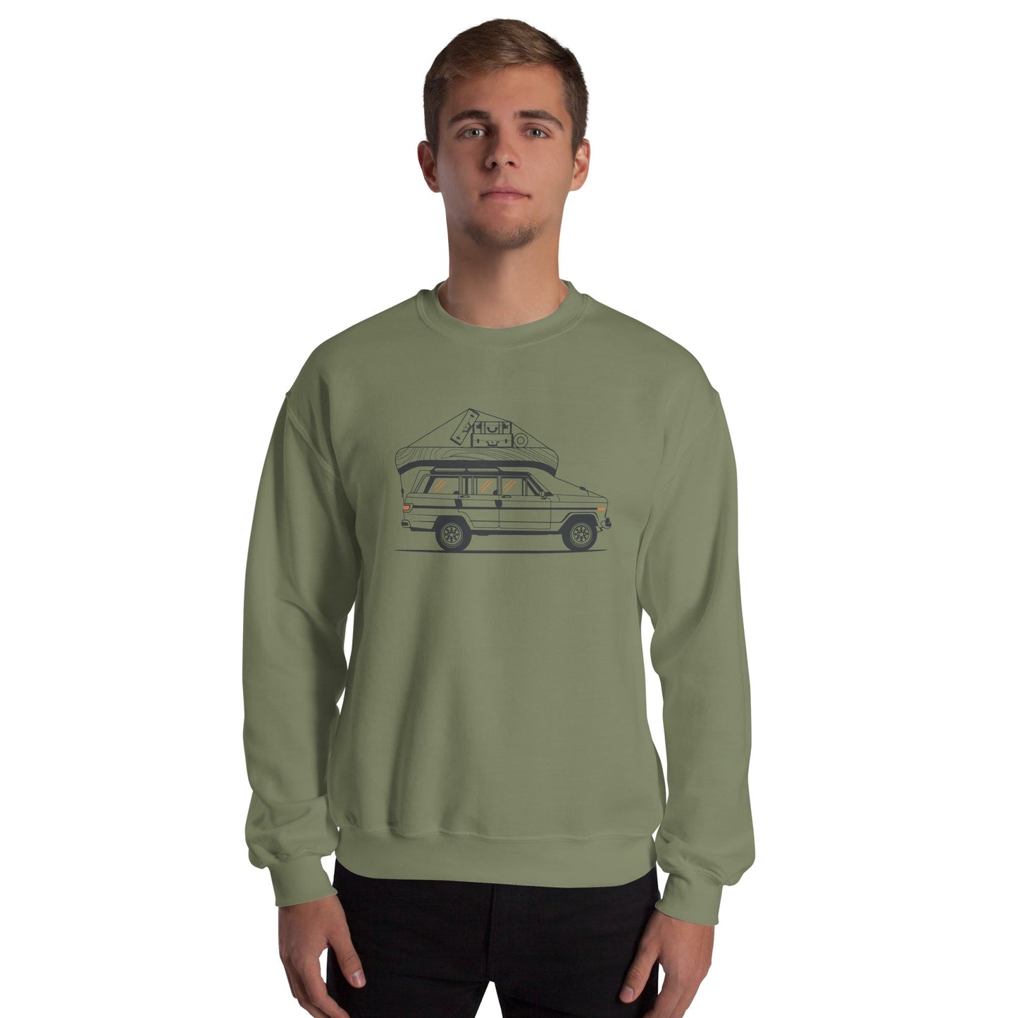 Into the Wild Car - Heren Sweatshirt (Print voor)