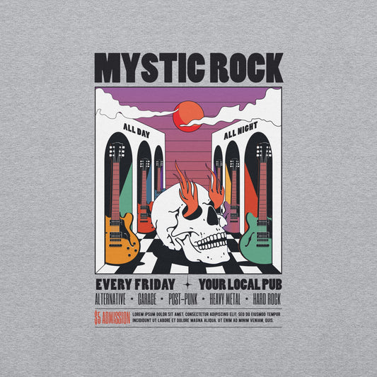 Mystic Rock - Heren Sweatshirt (Print voor)