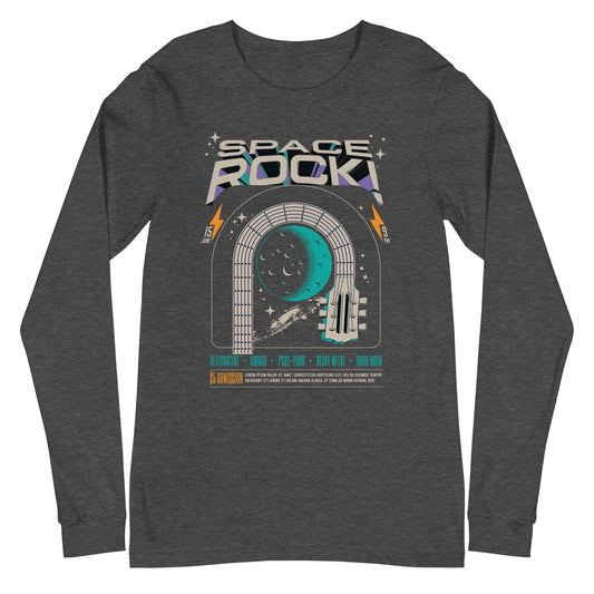 Space Rock - Heren Long Sleeve T-Shirt (Print voor)