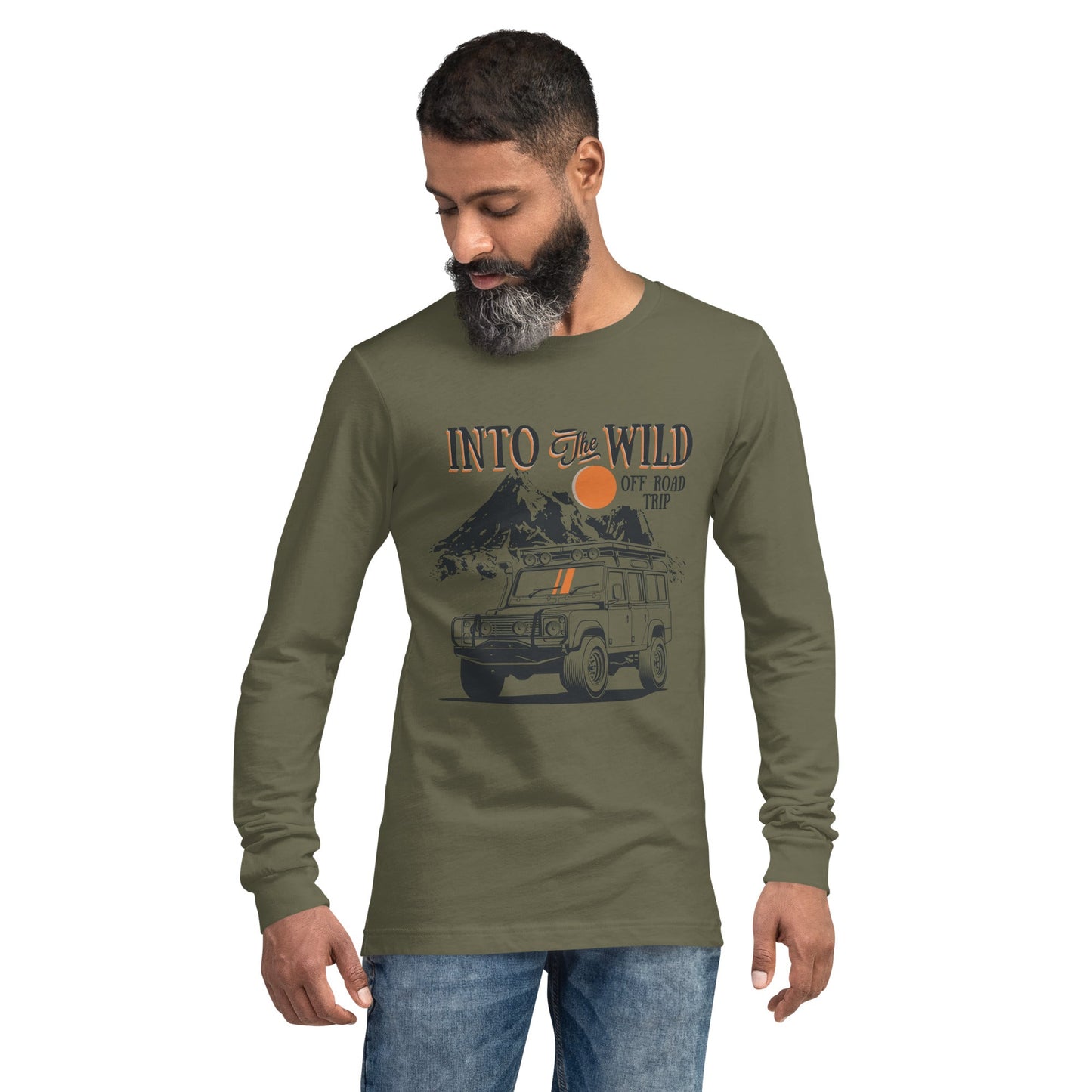 Into the Wild - Heren Long Sleeve T-shirt (Print Voorzijde)