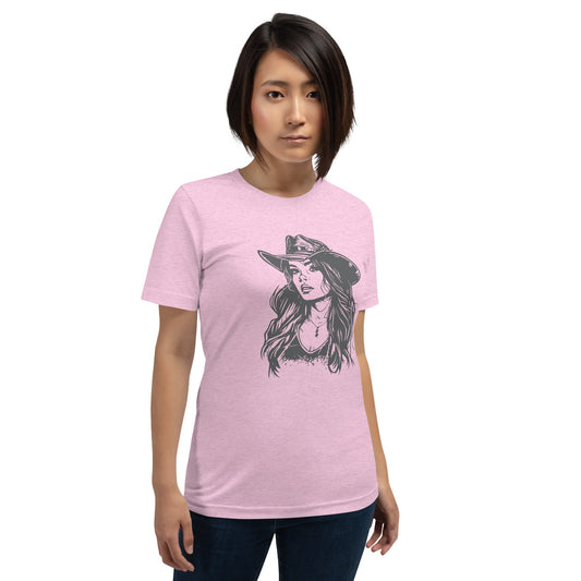 Cowgirl - Dames T-shirt (Print voor)