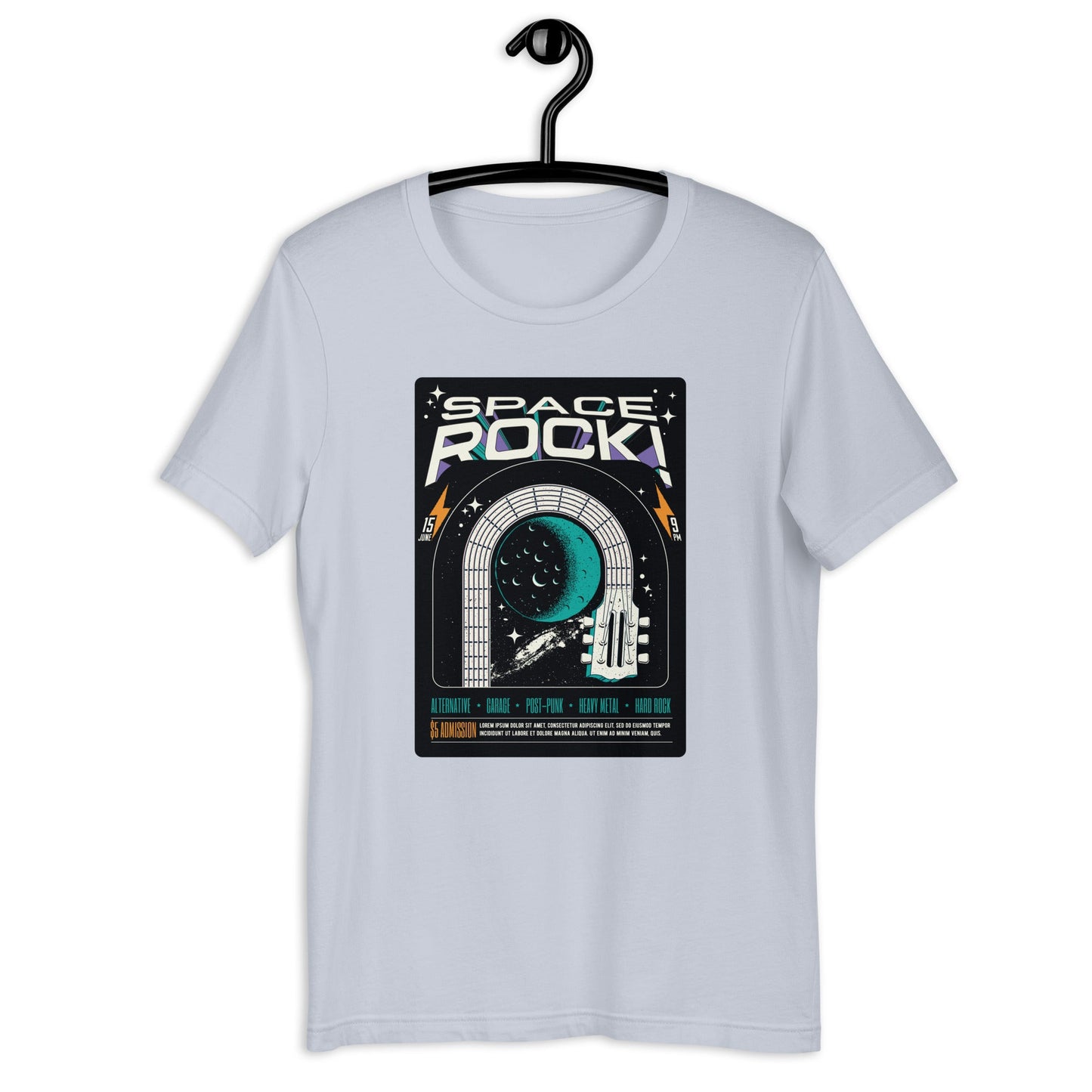 Space Rock - Heren T-Shirt (Print voor)