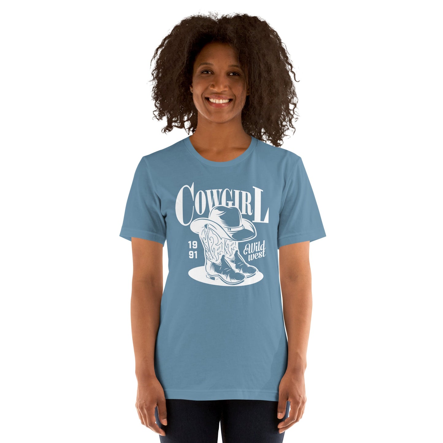 Wild West - Dames T-shirt Donker (Print voor)